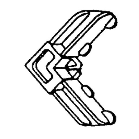 Strybuc Plastic Corner Key White 90-455